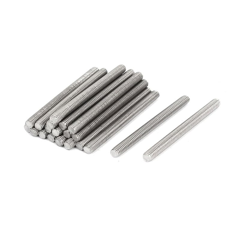 TOP-VIGOR 20Pcs M4-0.7 x 50mm Length Fully Threaded Rod, 304 Stainless Steel Right Hand Threaded Rods, Fully Studding Rod Bar for Anchor Bolts, Clamps, Hangers and U-Bolts - Image 1